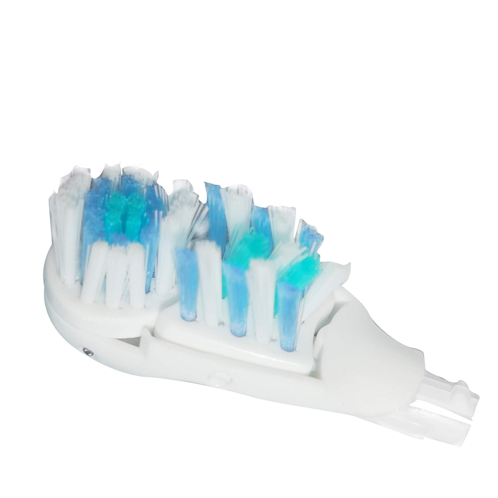 Ultra-soft multi-angle bristles reach between teeth