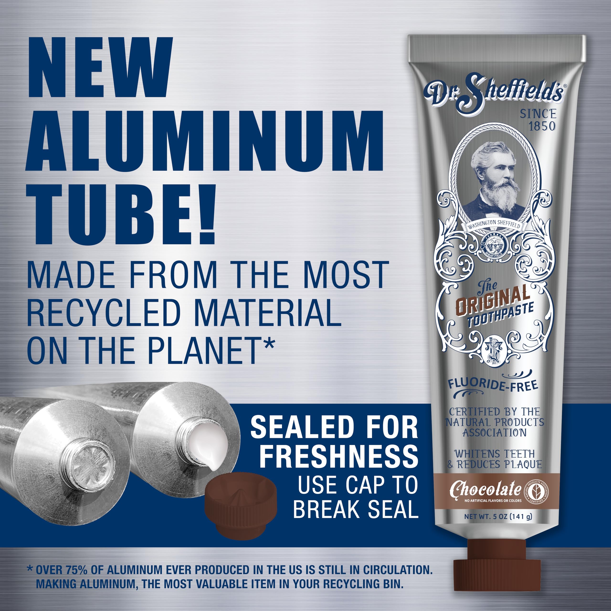Close-up of chocolate-flavored toothpaste texture