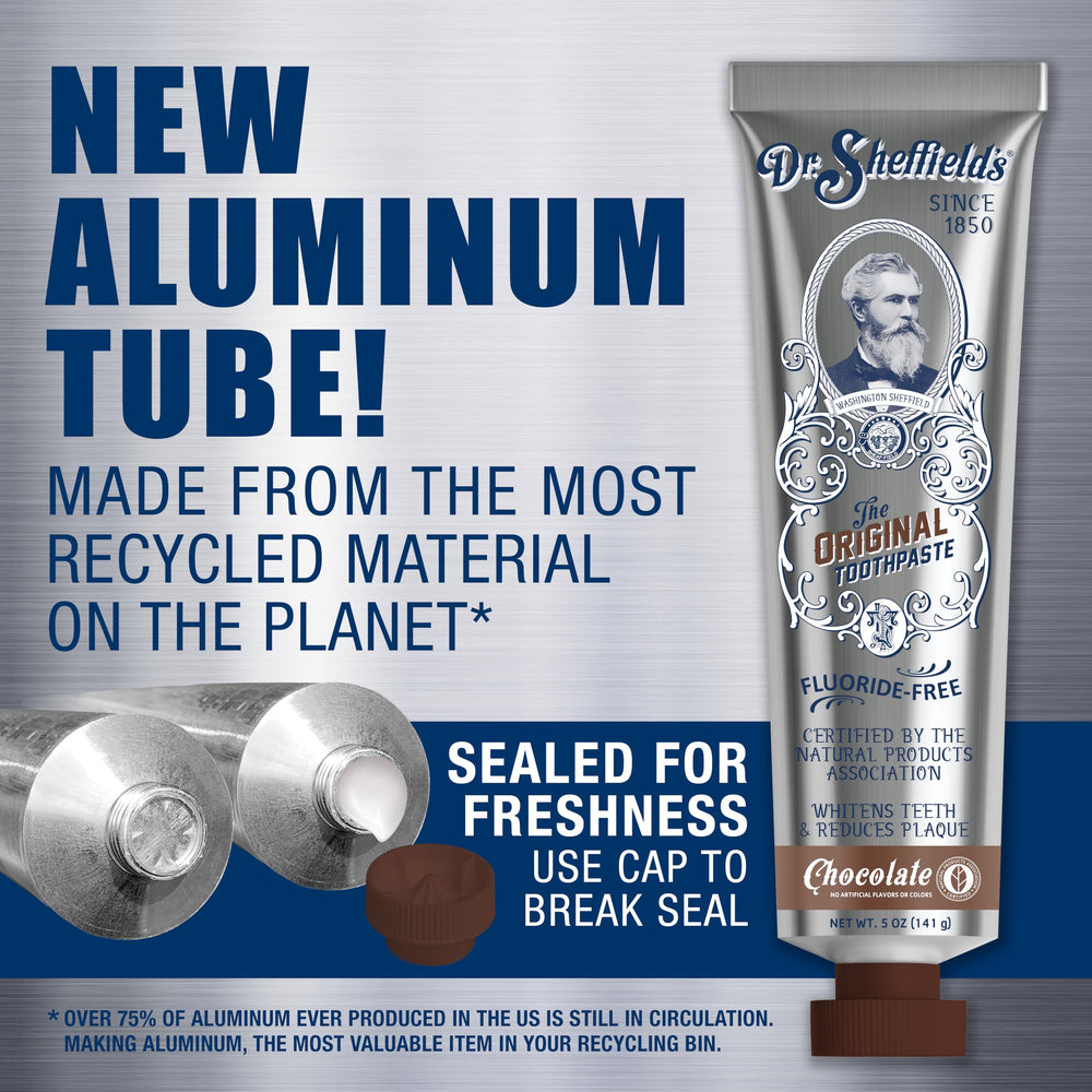Close-up of chocolate-flavored toothpaste texture