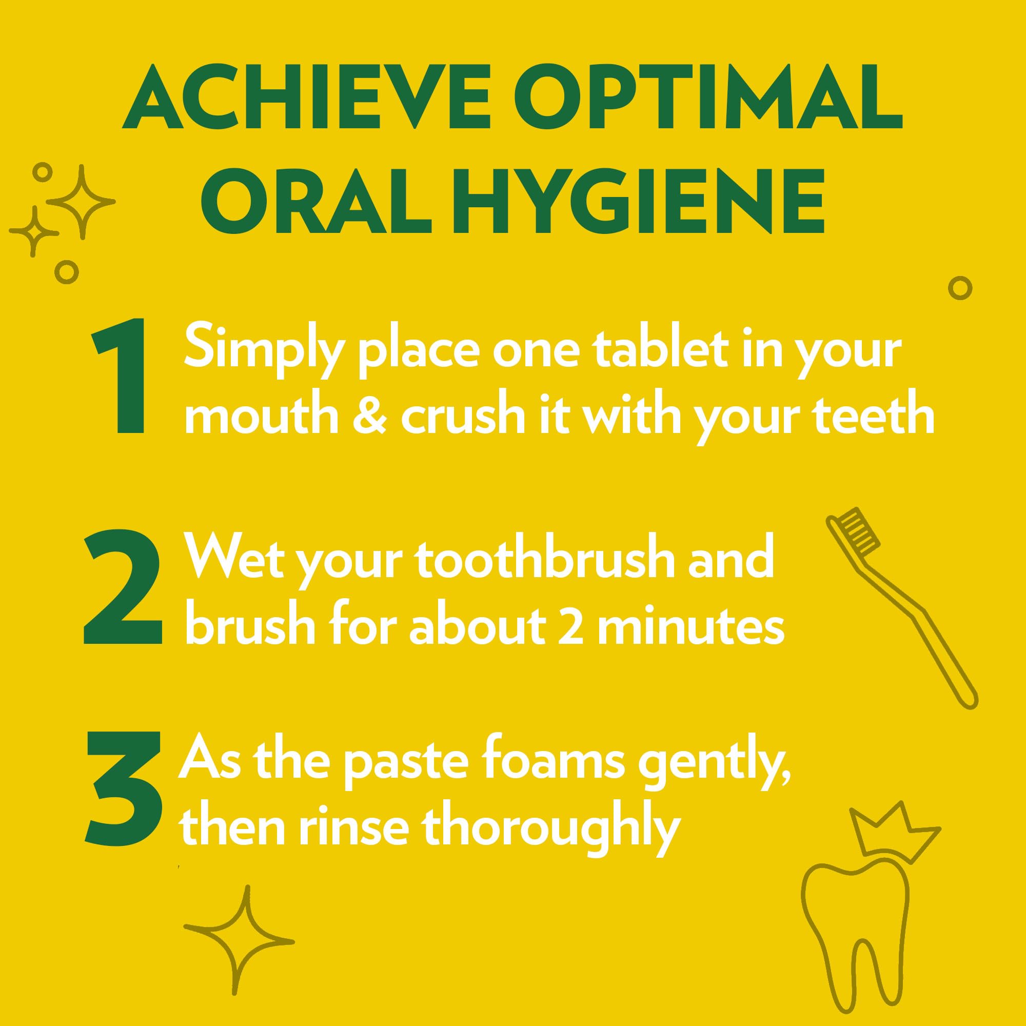 Vegan, fluoride-free Nano Hydroxyapatite toothpaste tablets