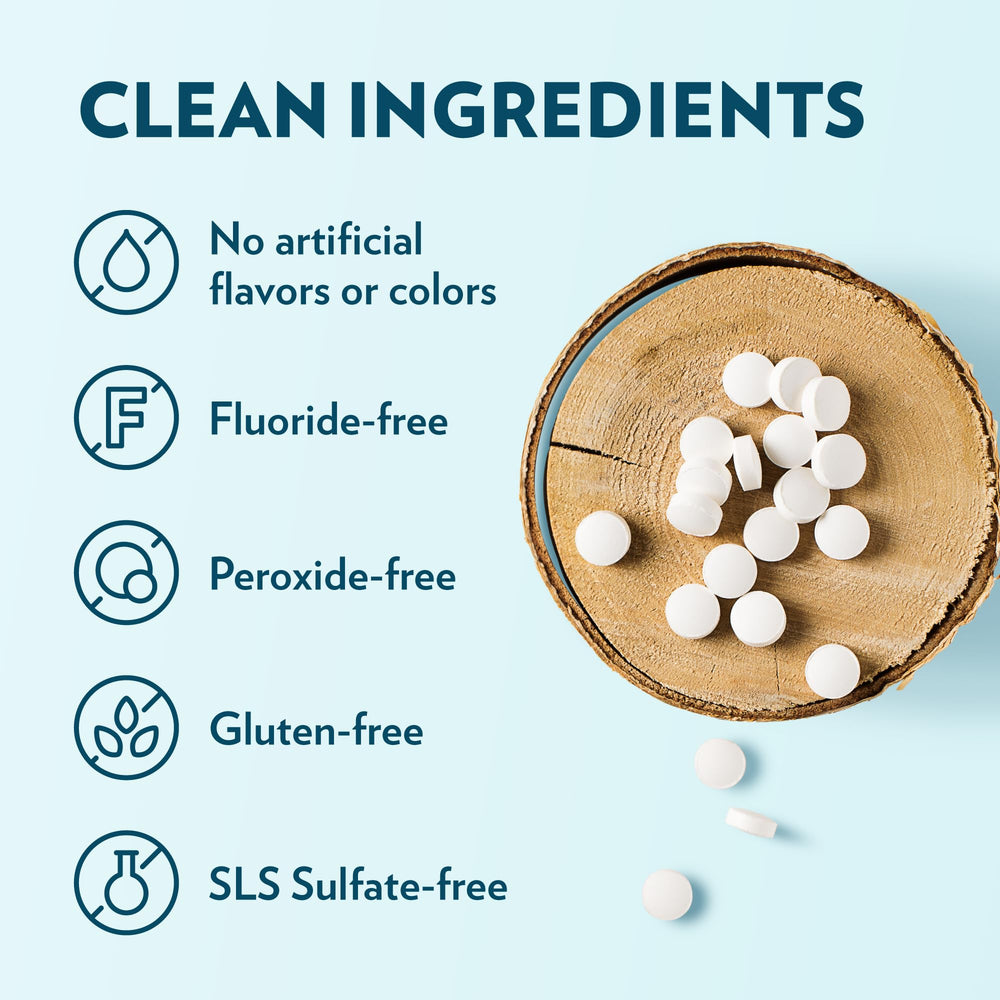 Fluoride-free toothpaste tablets icon