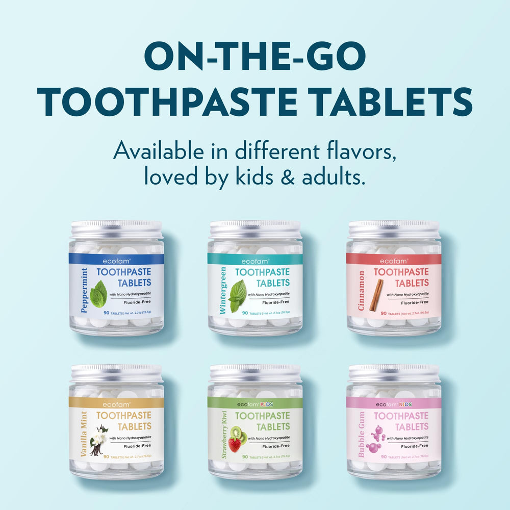Eco-friendly glass jar packaging for toothpaste tablets