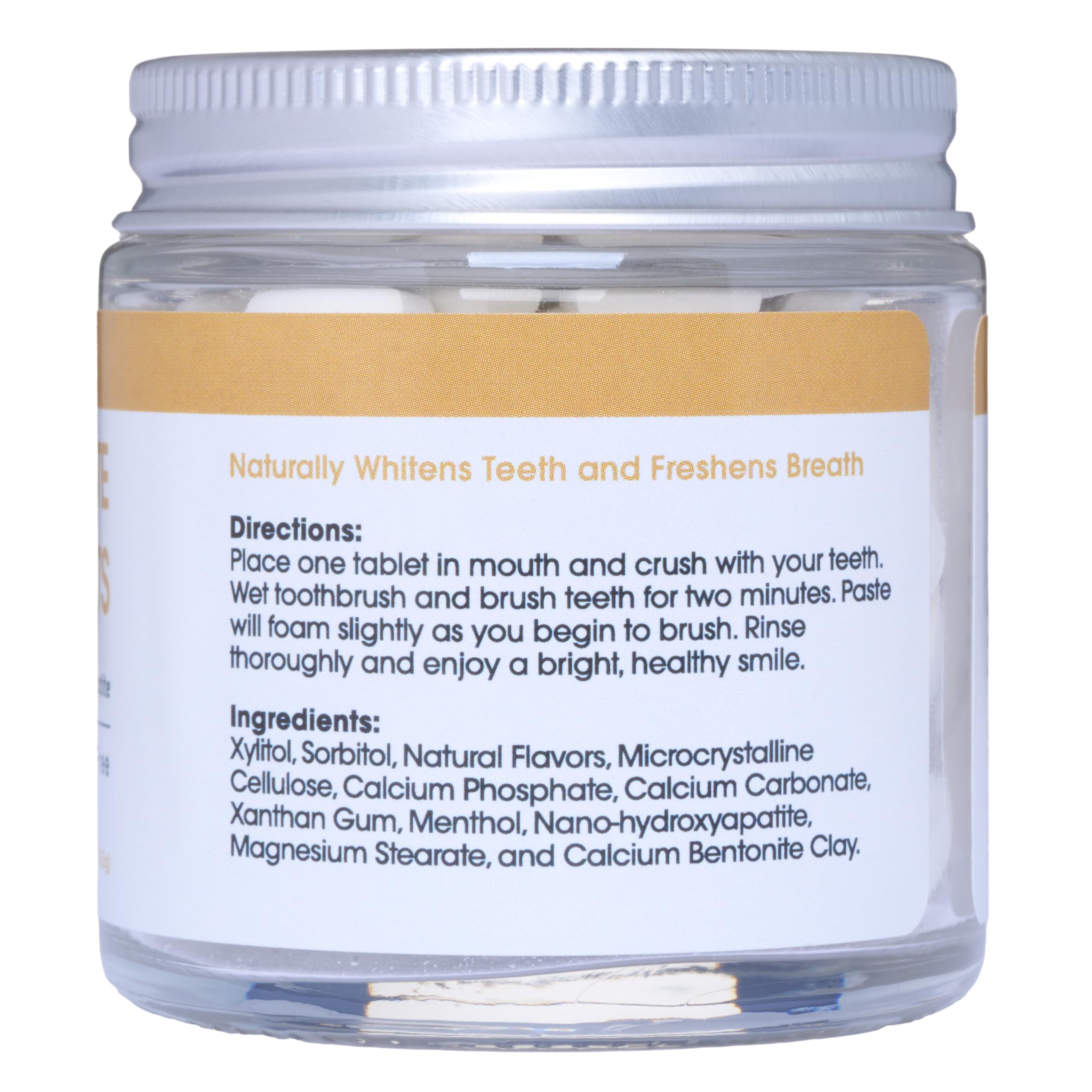 Travel-friendly toothpaste tablets in a compact kit