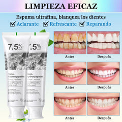 Mint-flavored hydroxyapatite toothpaste tube