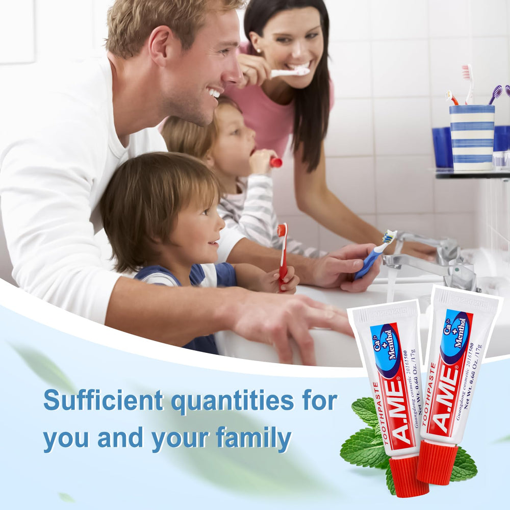 Travel-friendly toothpaste fits in pocket or bag