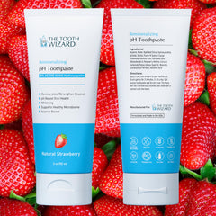 Back of The Tooth Wizard toothpaste packaging showing fluoride-free and SLS-free claims