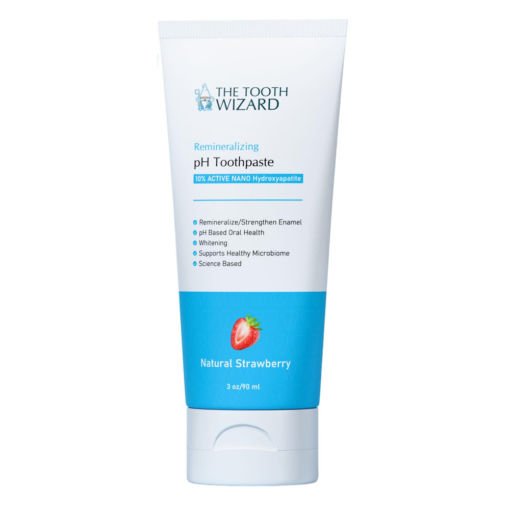 The Tooth Wizard pH Balancing Toothpaste with Natural Strawberry Flavor 3 oz – front view
