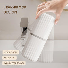 Top half designed as a cup for rinsing