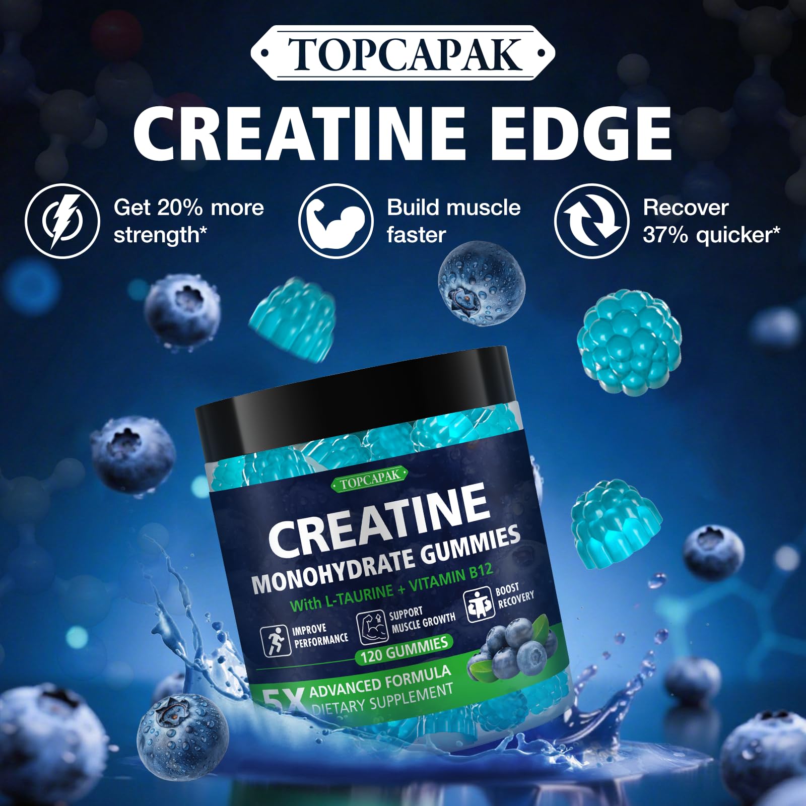 Close-up of raspberry-shaped gummies