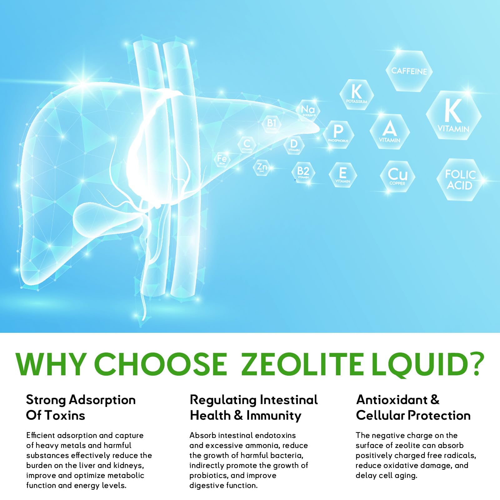 Topffy Zeolite Drops in-water use scene emphasizes easy dosing.