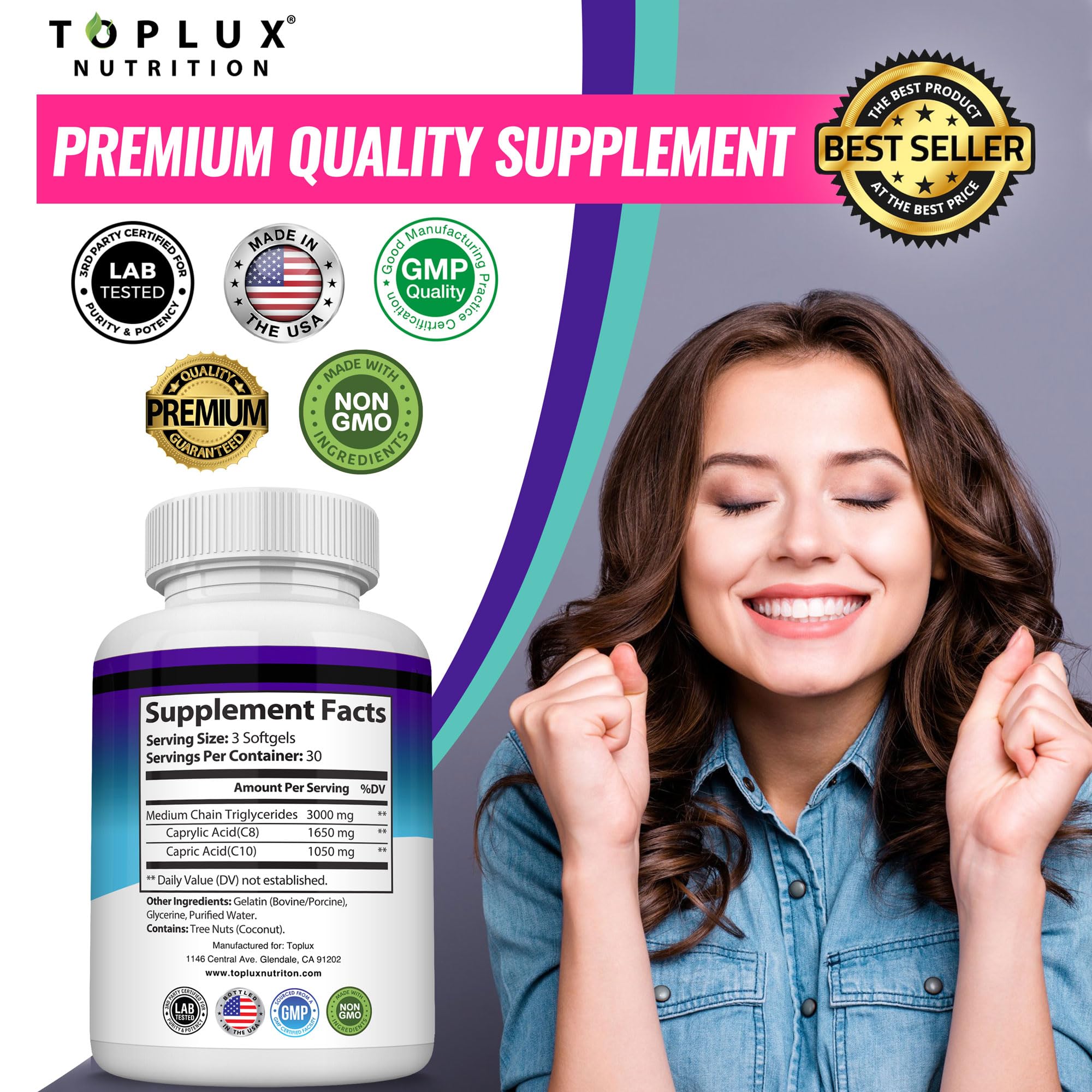 Toplux kitchen-energy MCT capsules easy integration into meals