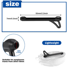 Soft silicone eyeglass temple tips sleeve for comfortable wear