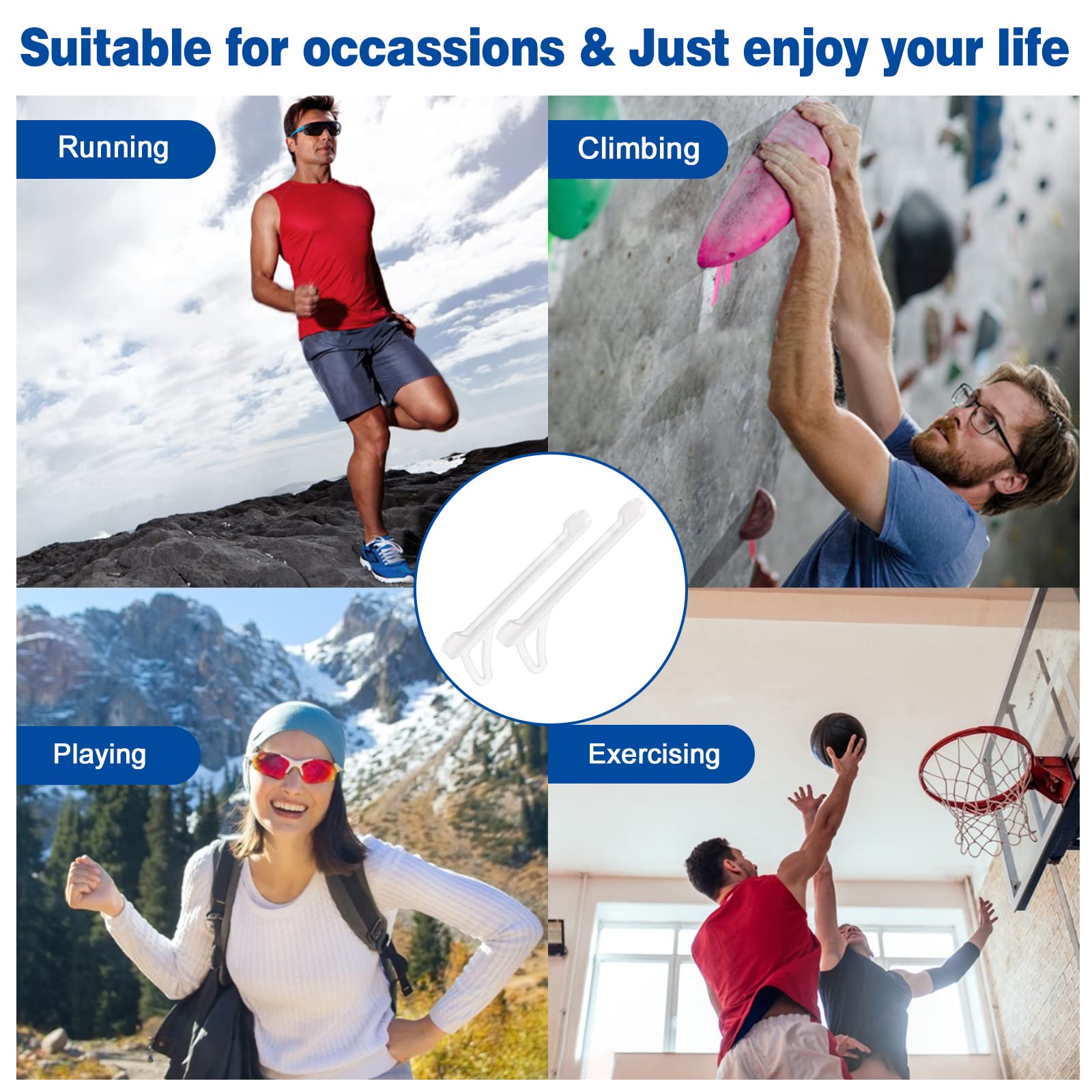 Secure and comfortable eyewear during workouts and daily use