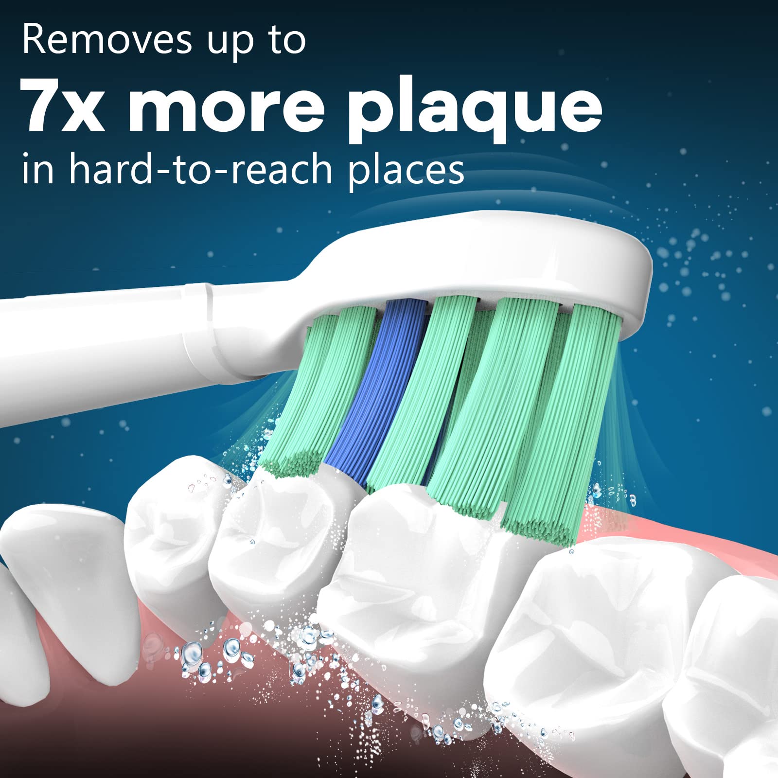 Bristles made from genuine Dupont materials on Toptheway replacement heads