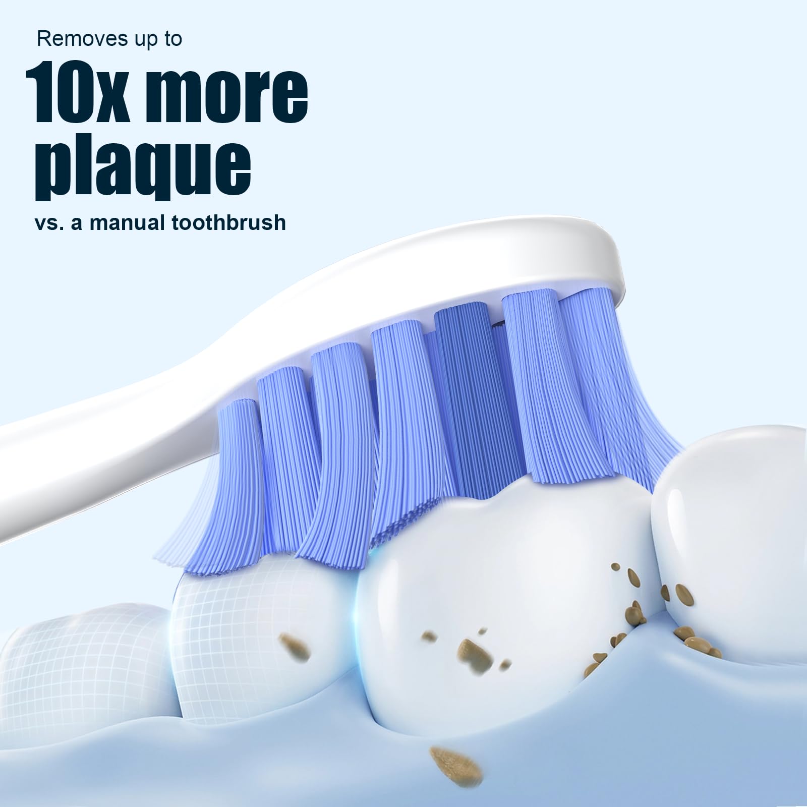 Individually wrapped toothbrush head with dust cap for travel