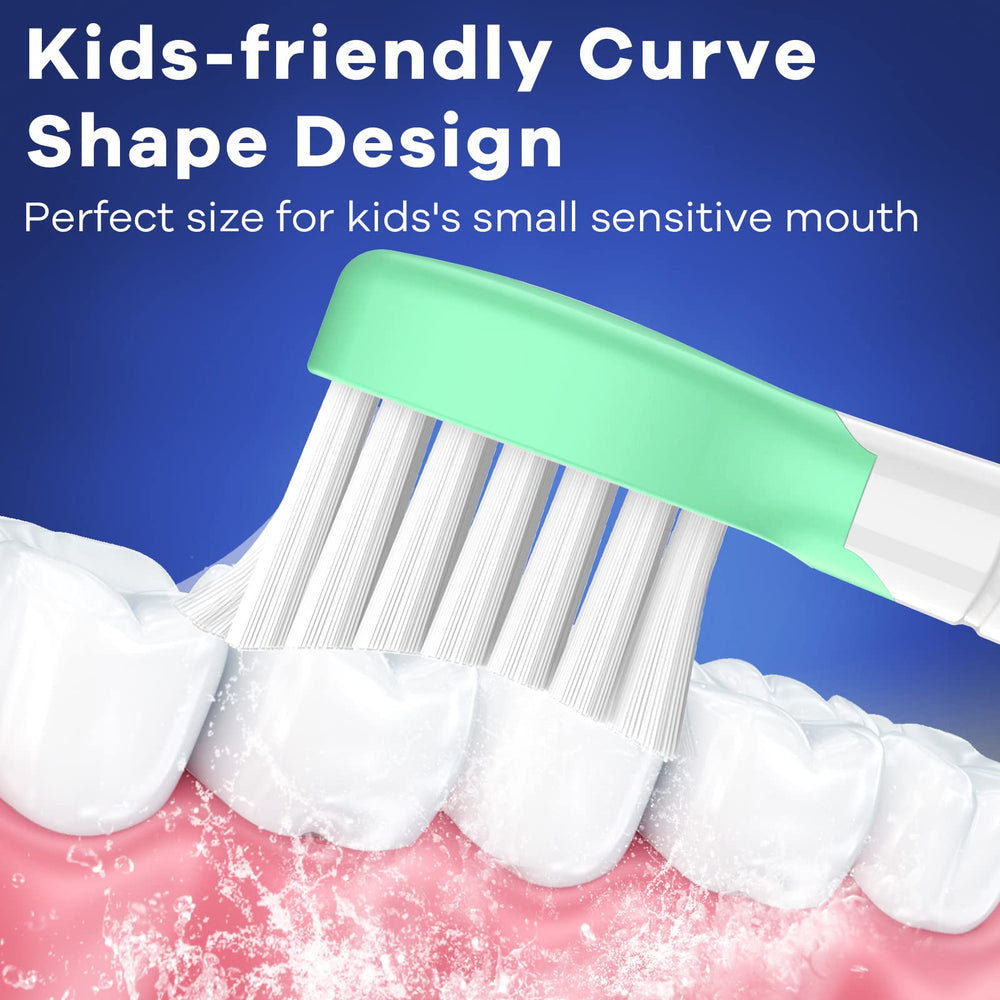 End-rounded soft bristles for gentle brushing