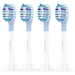 Toptheway Philips Sonicare C3 replacement heads 4-pack white - front view