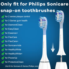 Four individually wrapped Toptheway heads with blue reminder bristles