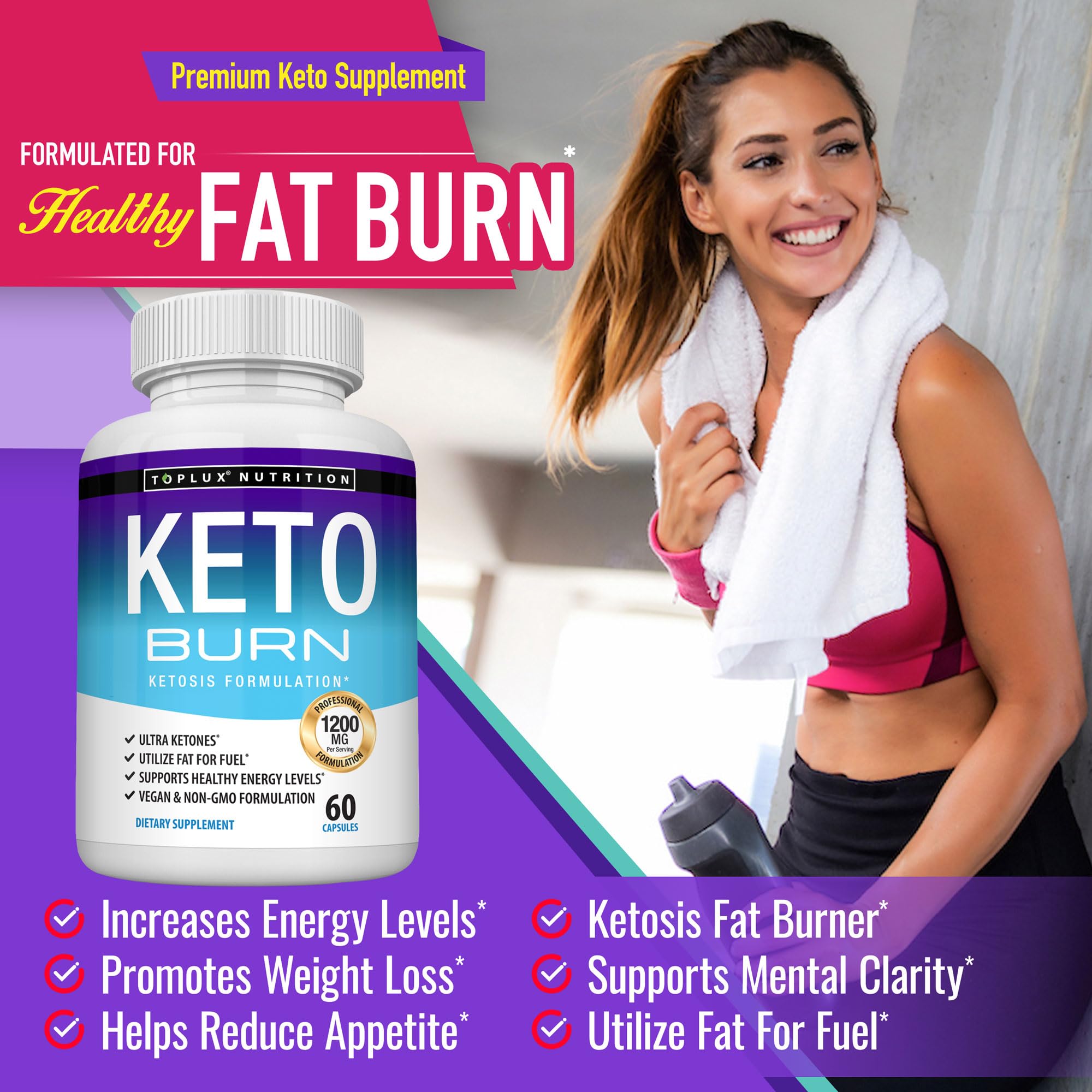 Key ingredients of Toplux Keto Burn Pills