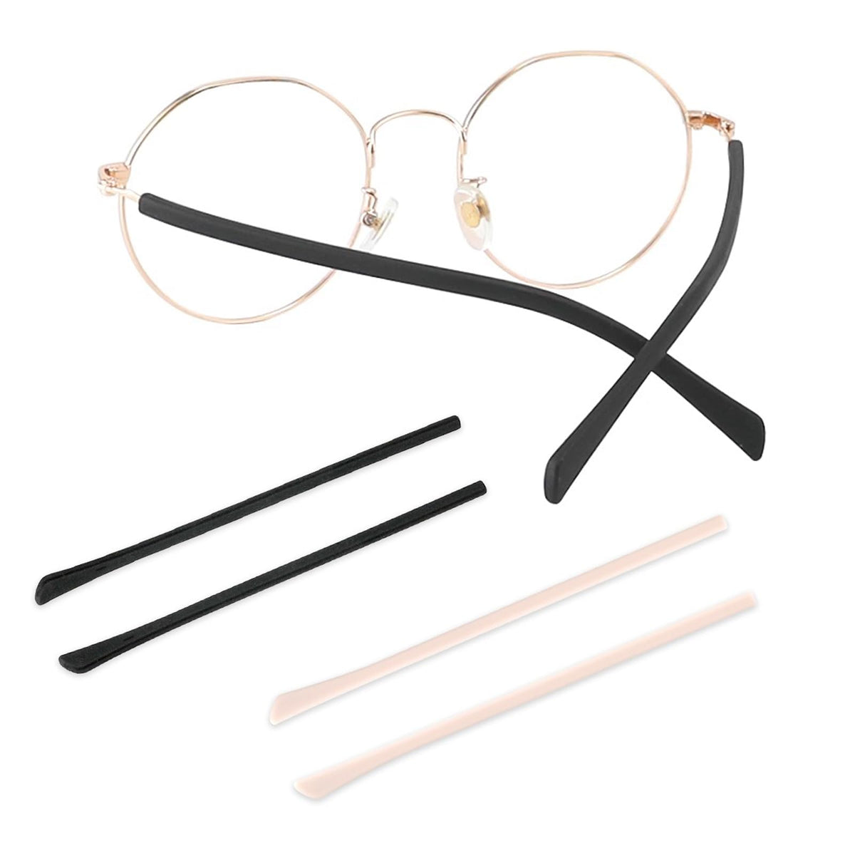 TORWOL Anti-Slip Silicone Eyeglass End Tips White