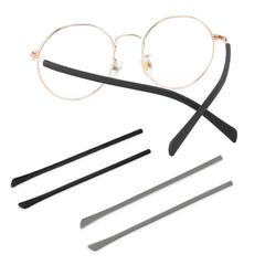TORWOL anti-slip silicone eyeglass end tips attached to thin metal glasses legs