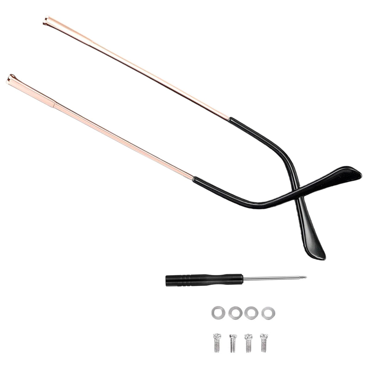 TORWOL replacement metal glasses temples close-up