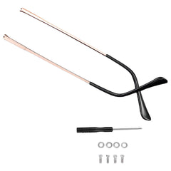 TORWOL replacement metal glasses temples close-up