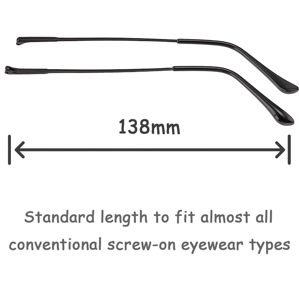 Lightweight eyeglasses legs at 8 grams