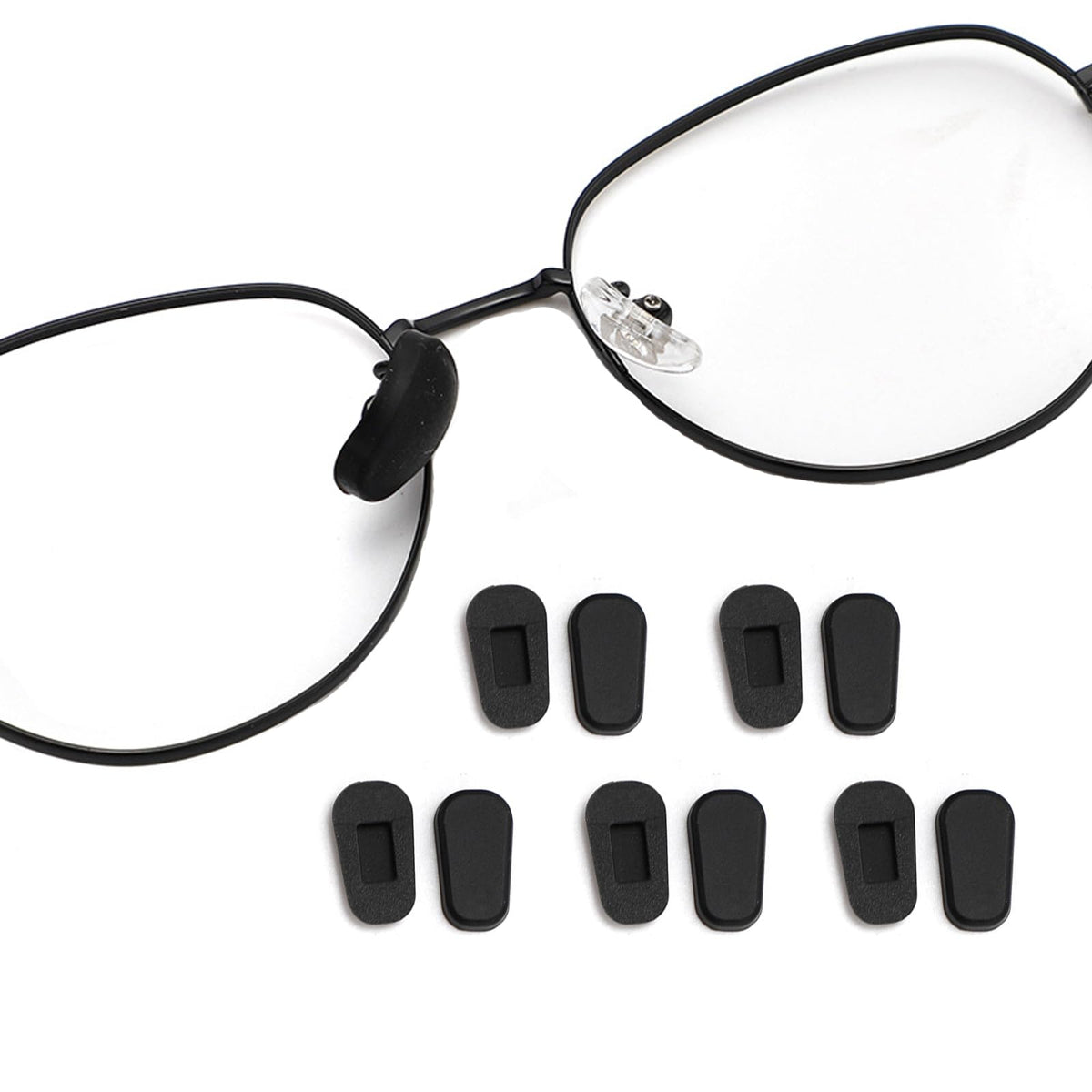 Close-up of Torwol slip-on nose pad covers for size S 9mm by 17mm