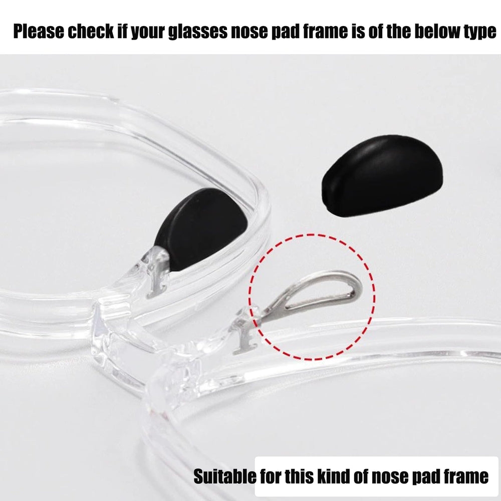 Soft silicone nose pads with 4mm thickness for comfortable wear