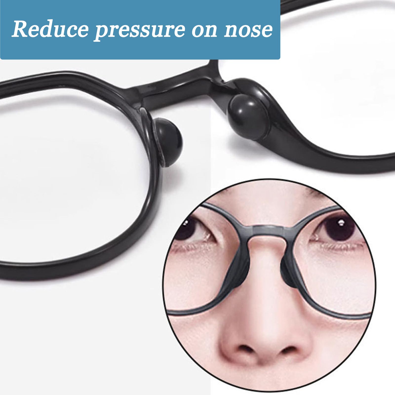 Close-up of anti-slip textured surface on silicone nose pad
