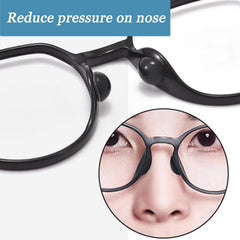Close-up of anti-slip textured surface on silicone nose pad