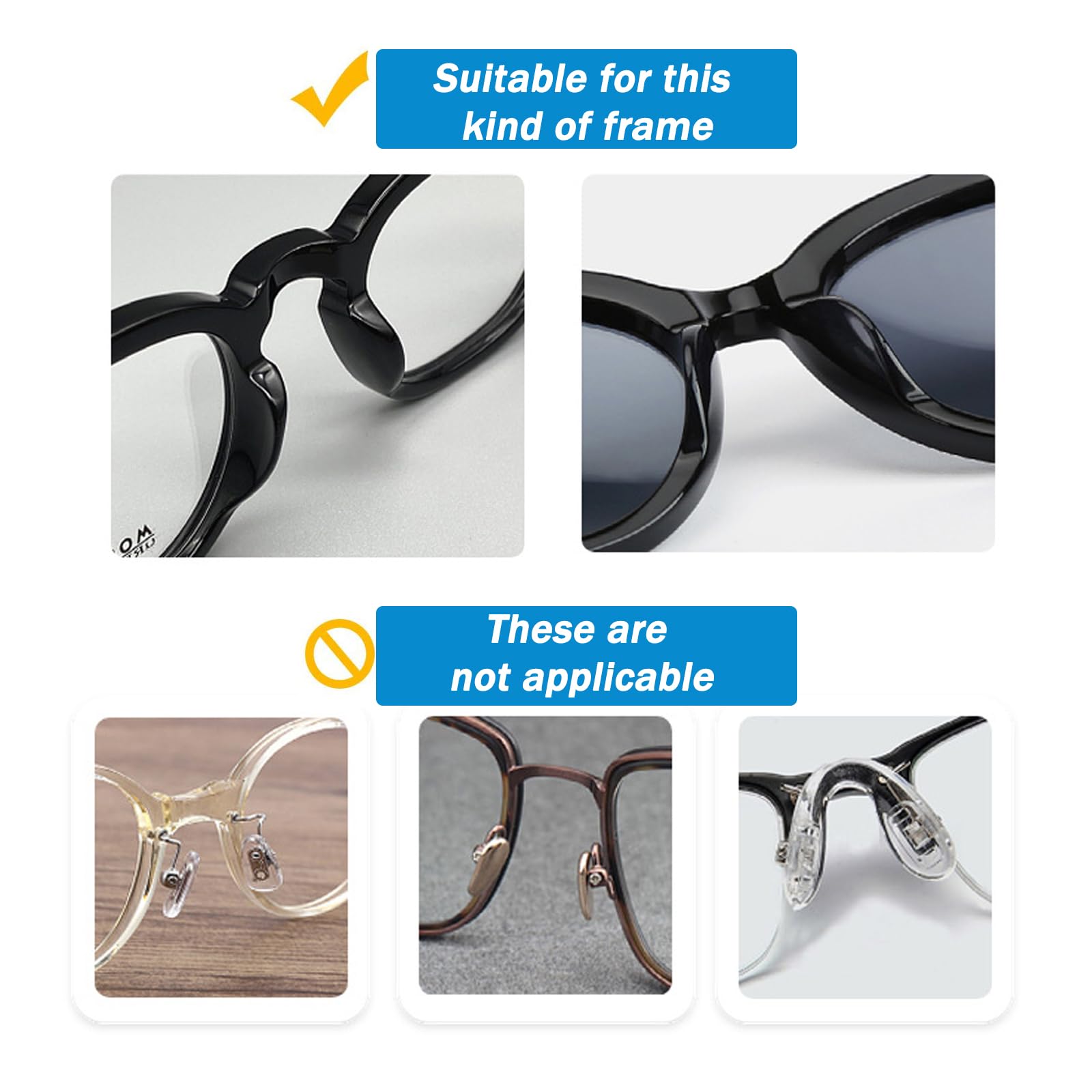 Package of 10 pairs air-cushion nose pads