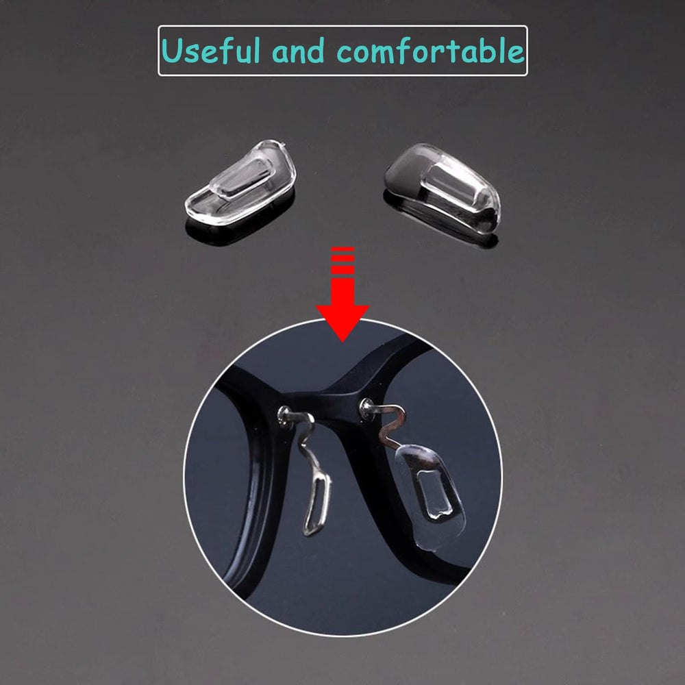 Anti-slip silicone nose pads preventing glasses from slipping