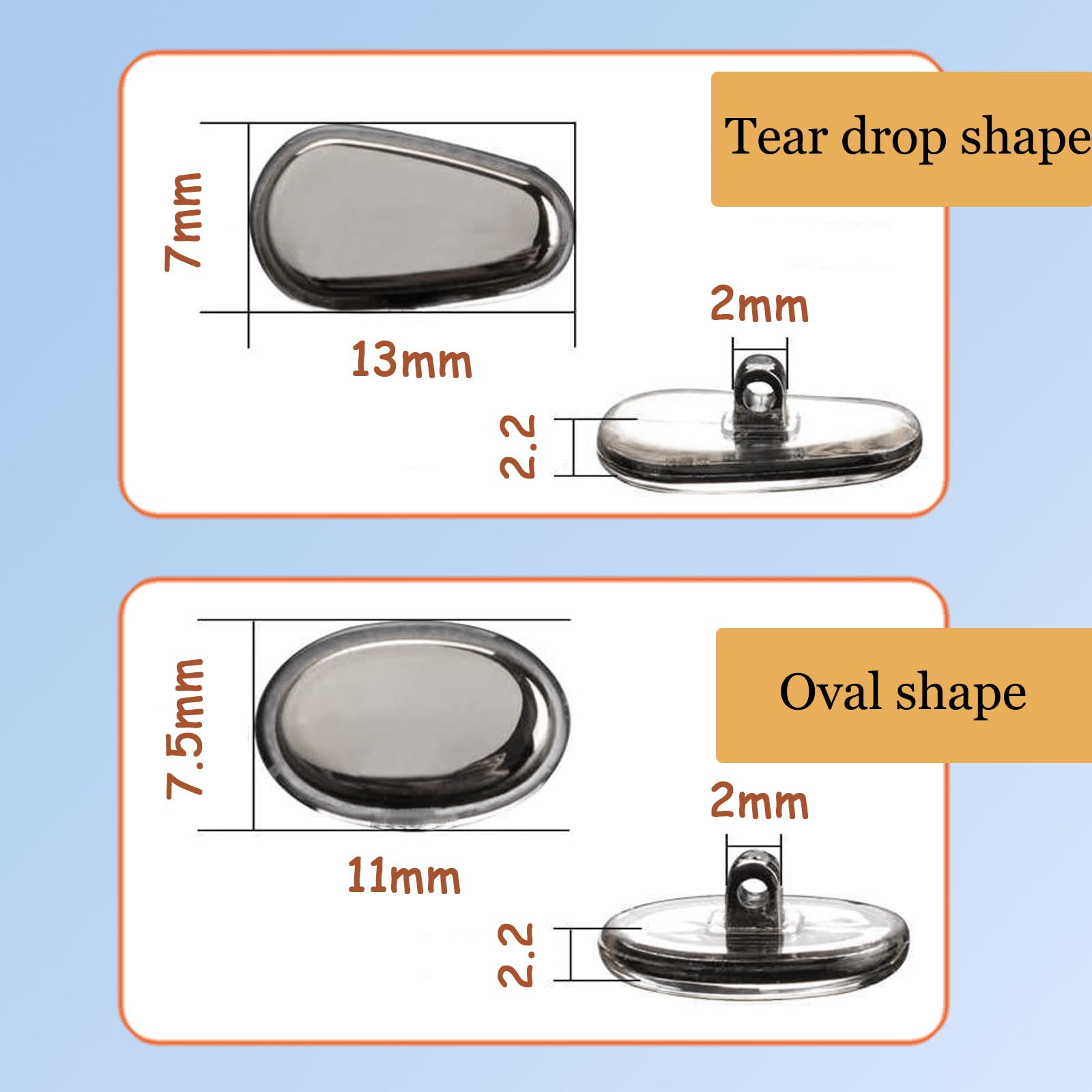 Close-up of silicone material on TORWOL nose pads
