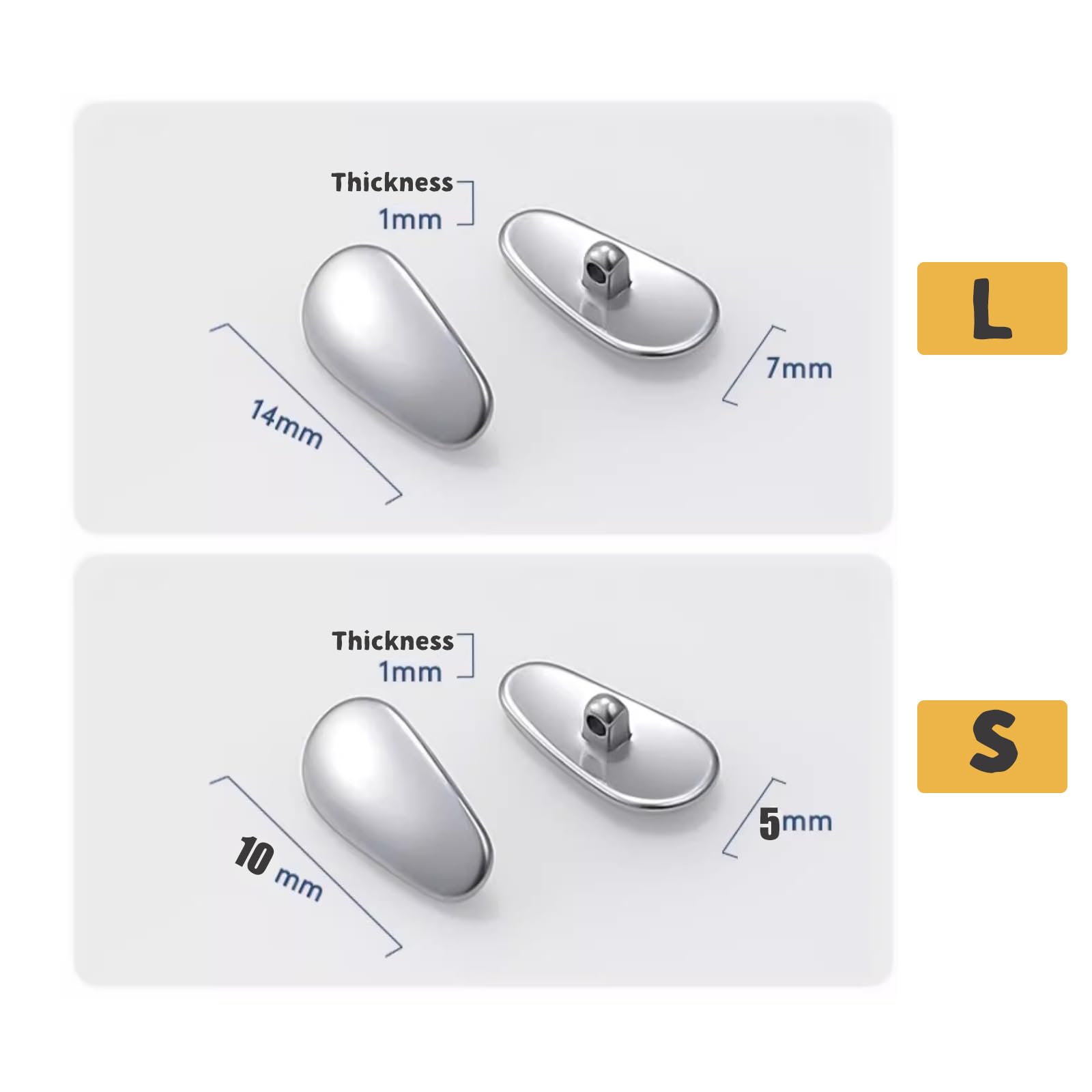 Bright color variants of TORWOL nose pads