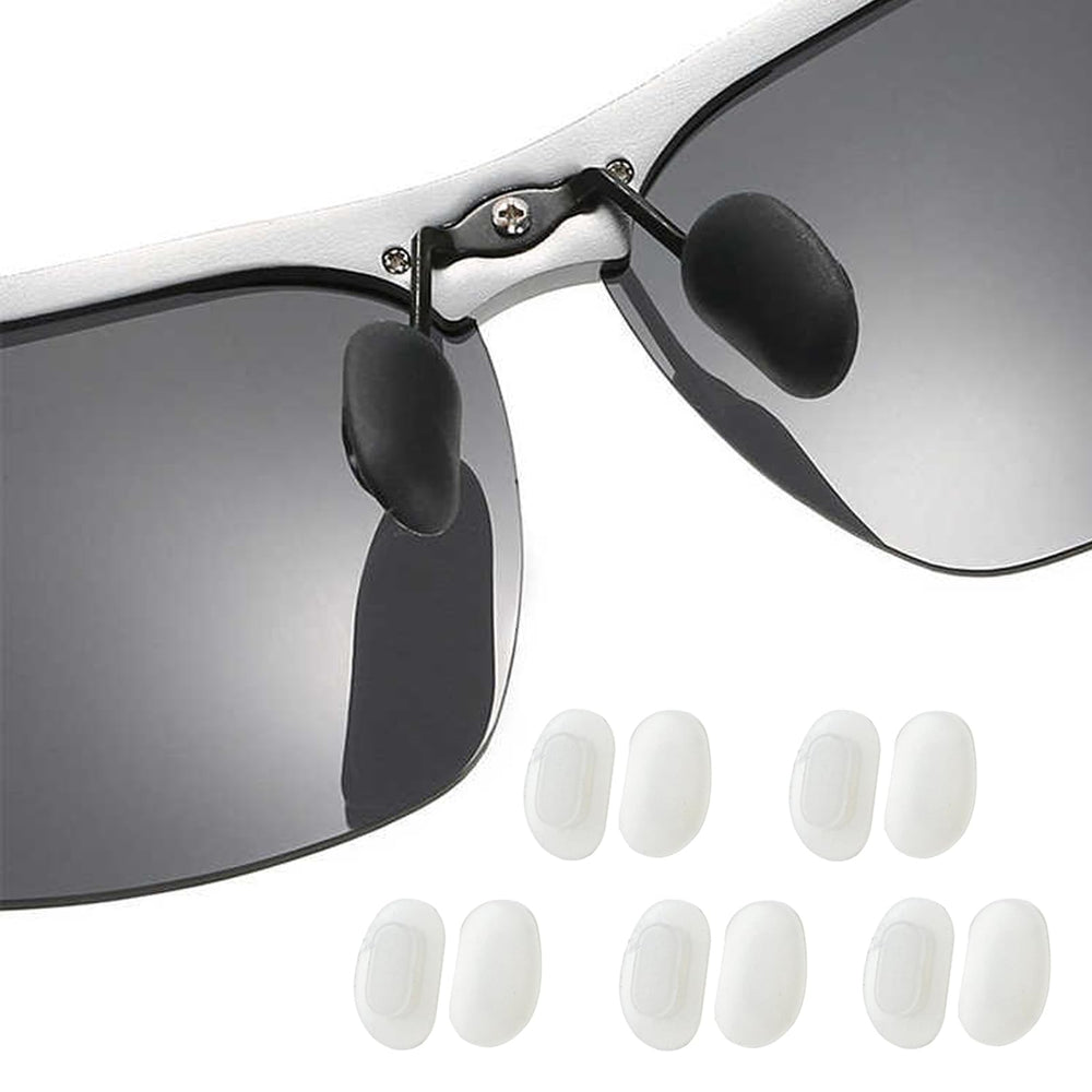 Set of 5 TORWOL silicone glasses nose pads in clear tones