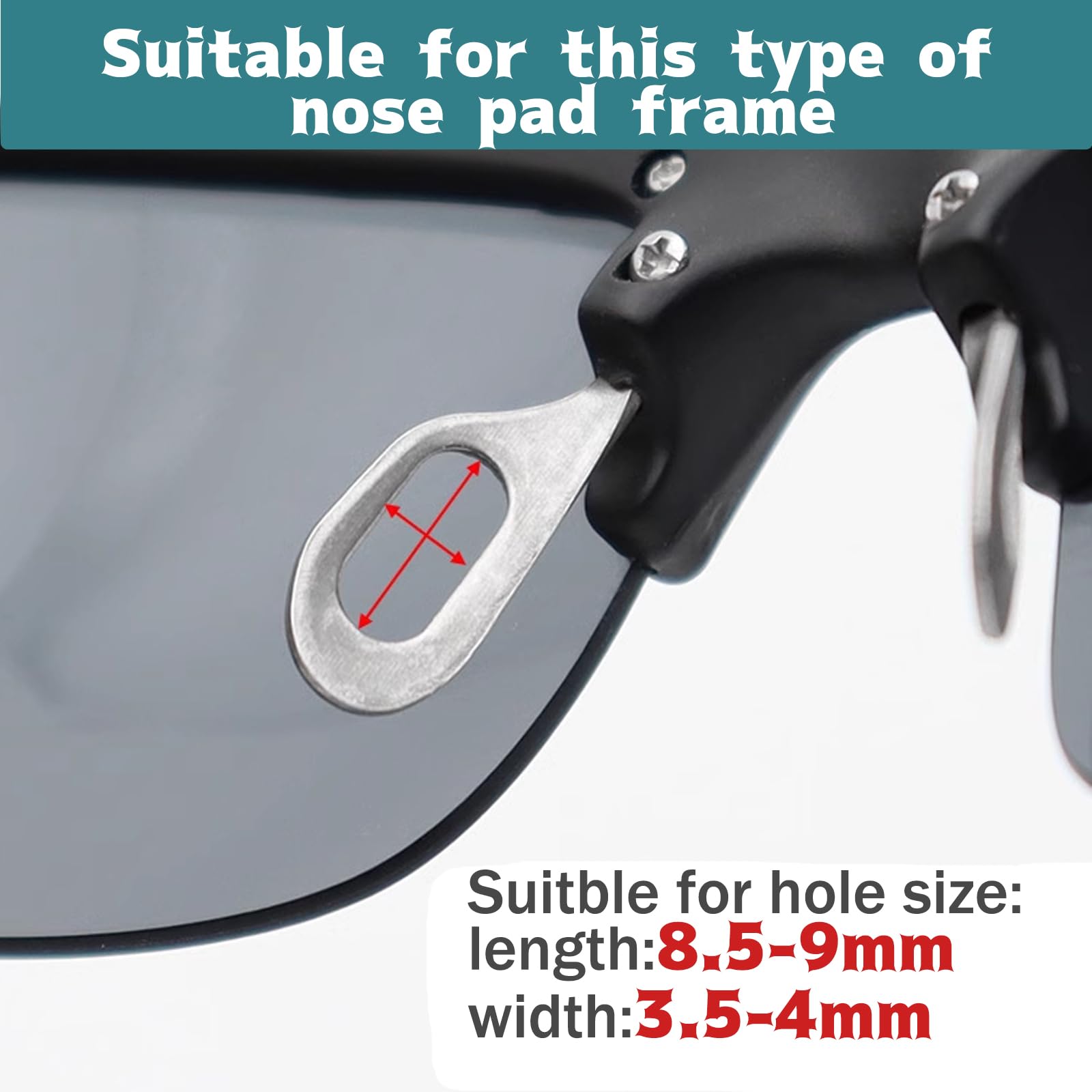 Close-up of soft silicone nose pad showing texture