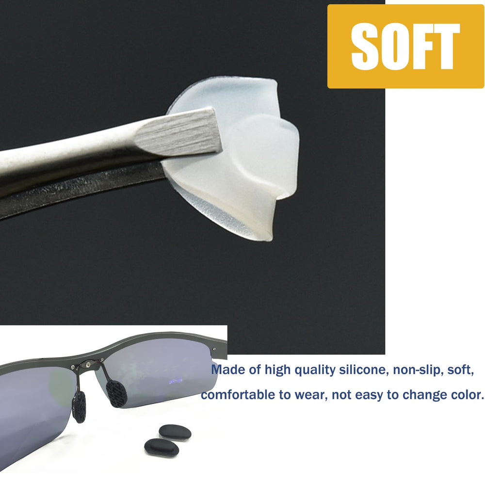 Flat style nose pads for glasses