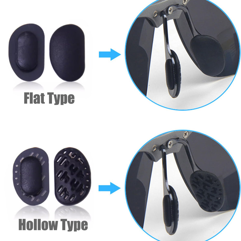 Hollow style nose pads for glasses