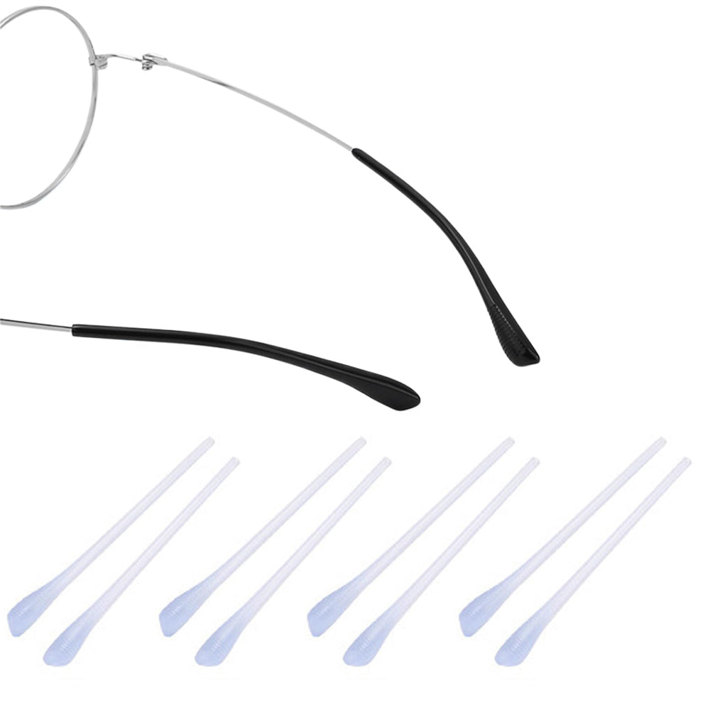 Black 75mm acetate temple tips for glasses, 1.4mm round fit