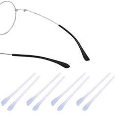Black 75mm acetate temple tips for glasses, 1.4mm round fit