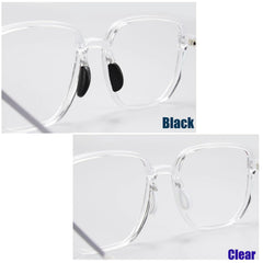Glasses nose pads slipped onto metal frame (slip-on type)