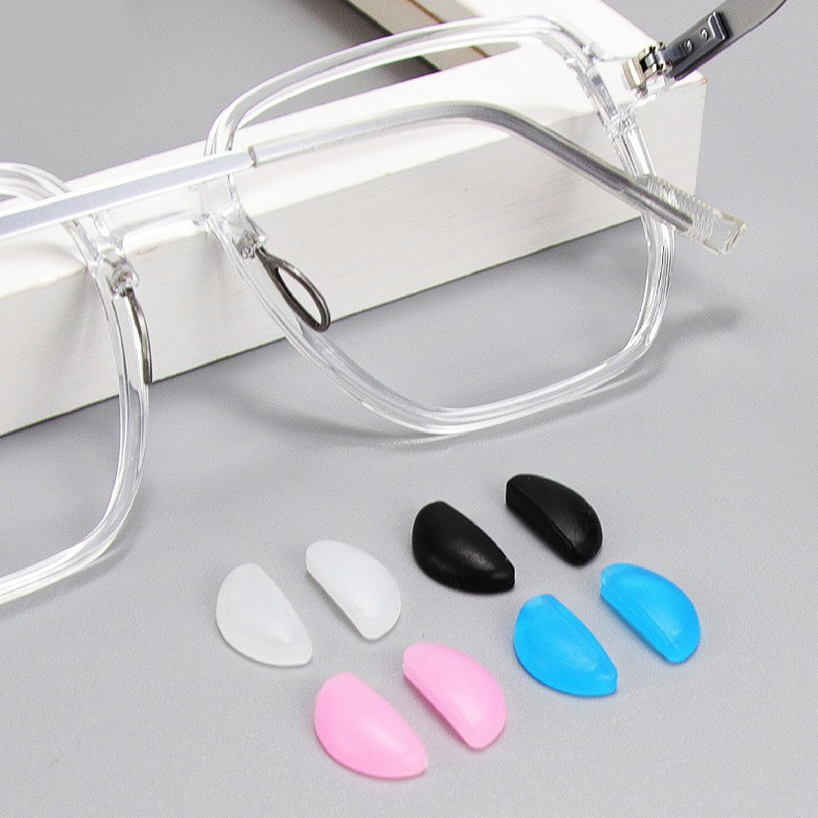 Soft silicone nose pads for comfortable wear