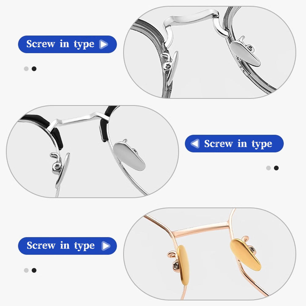 Screws and 3-in-1 screwdriver included with TORWOL nose pads