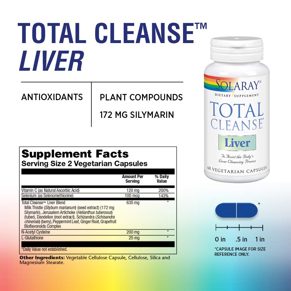 Total Cleanse Liver packaging with capsules visible