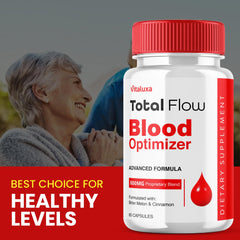 TotalFlow Blood Support Capsules bottle label close-up