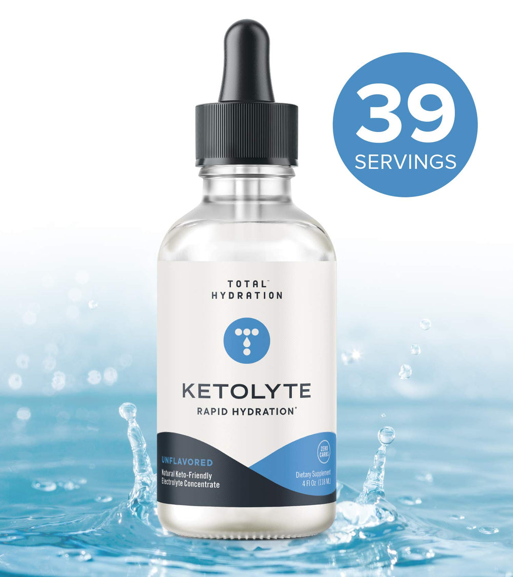 Total Hydration Ketolyte dropper enables precise dosing for fast hydration