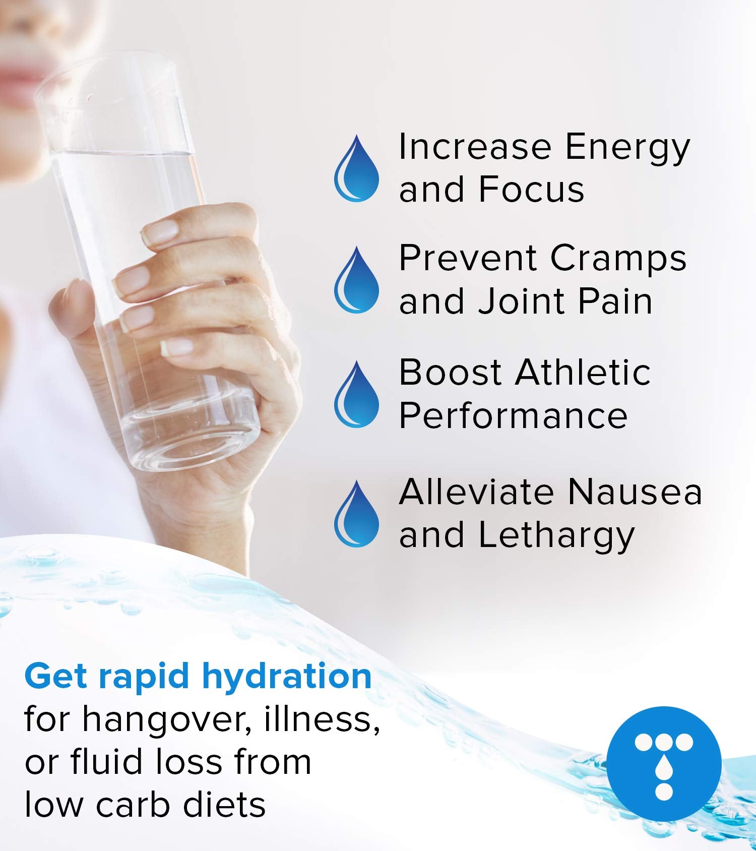 Total Hydration Ketolyte workout bottle demonstrates electrolyte support after exercise