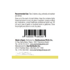 Close-up of capsules and bottle